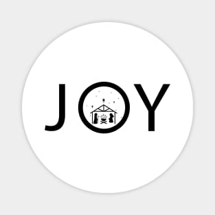 Joy Christmas Nativity Magnet